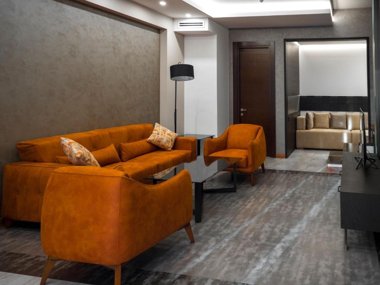 Aghababyan'S Hotel Yerevan Ngoại thất bức ảnh A 3D rendering of a living room